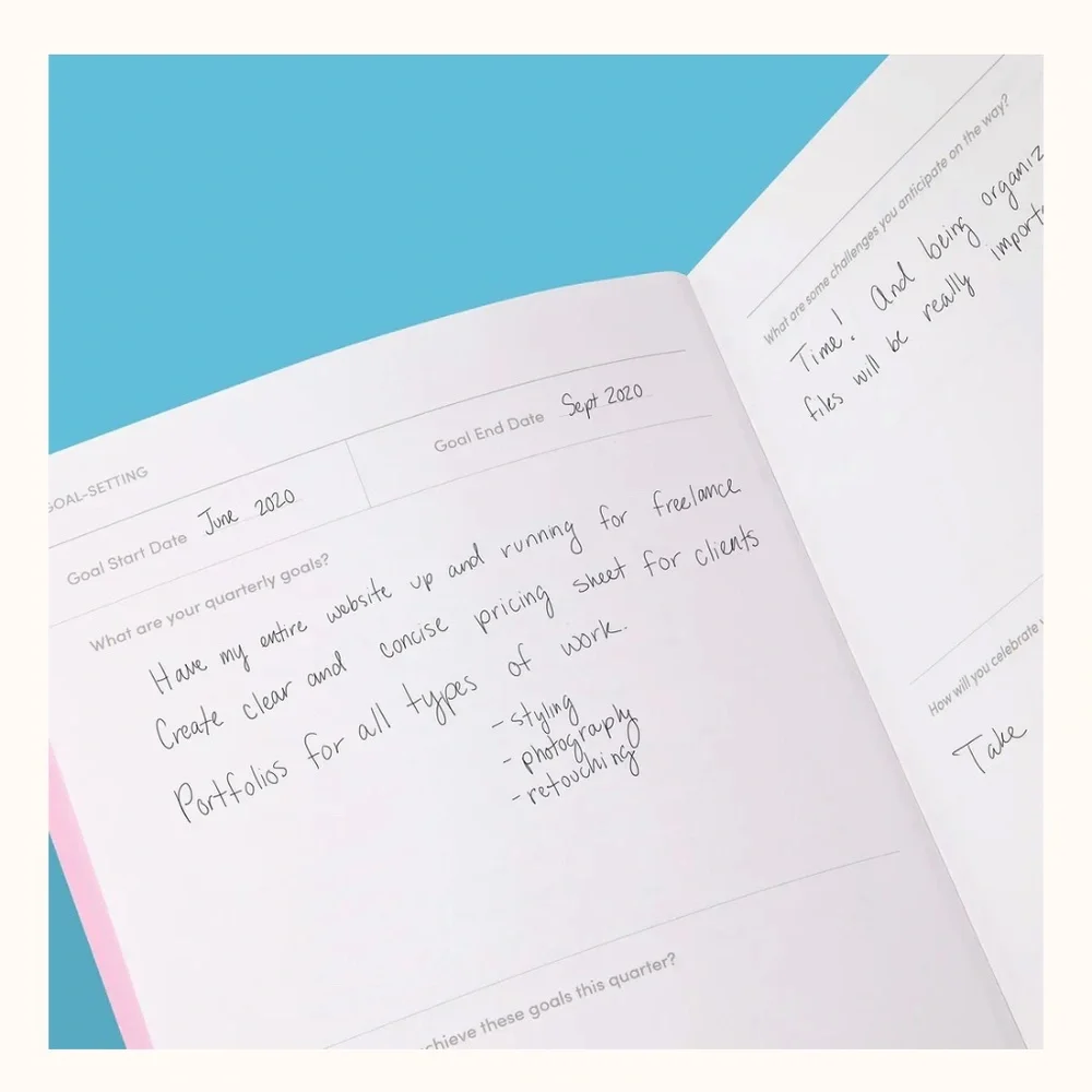Poketo  Quarterly Goal Planner - Green